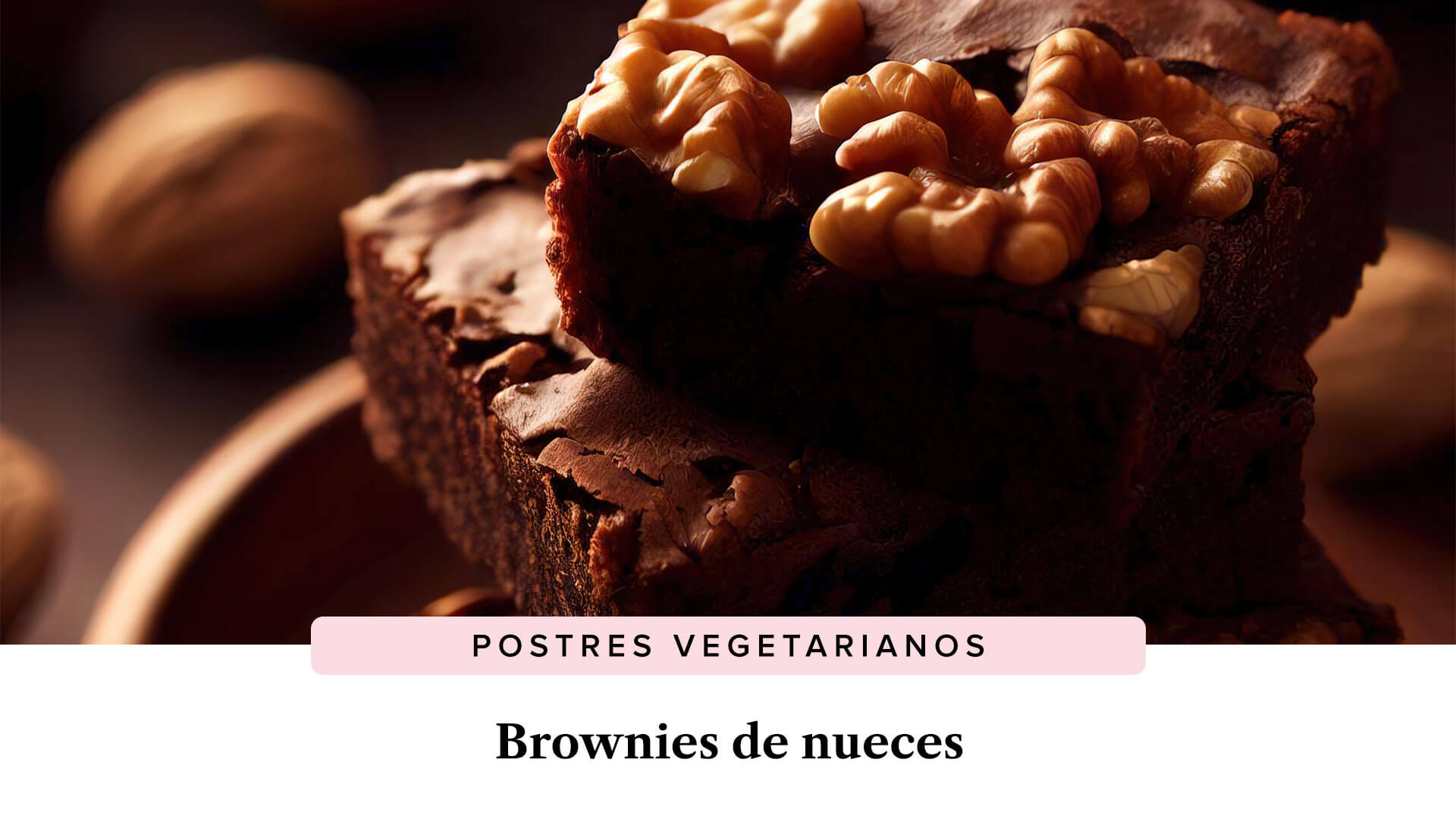 Receta Brownies de nueces